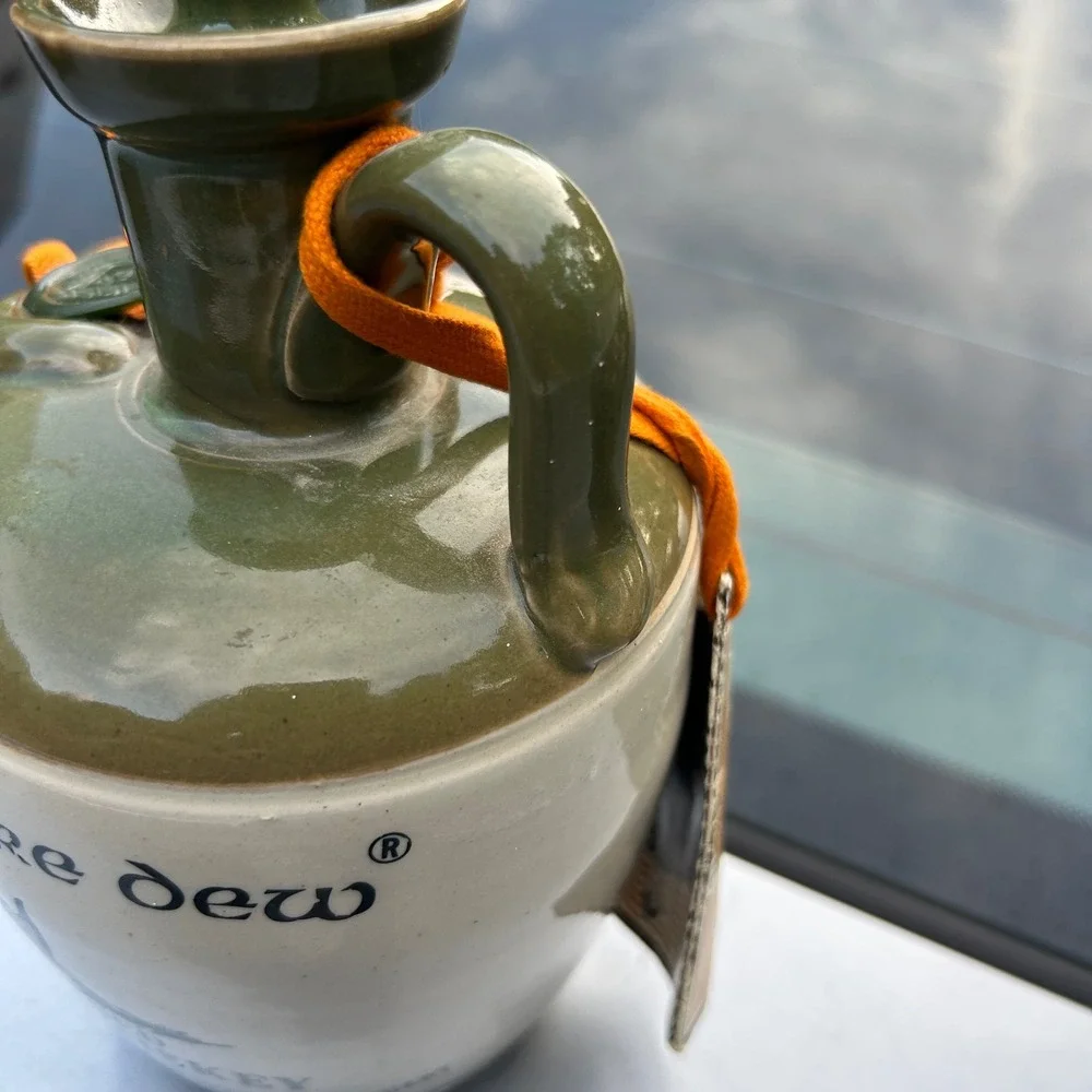 Vintage Tullamore Dew Blended Irish Whiskey Jug Decanter Dublin Ireland Empty